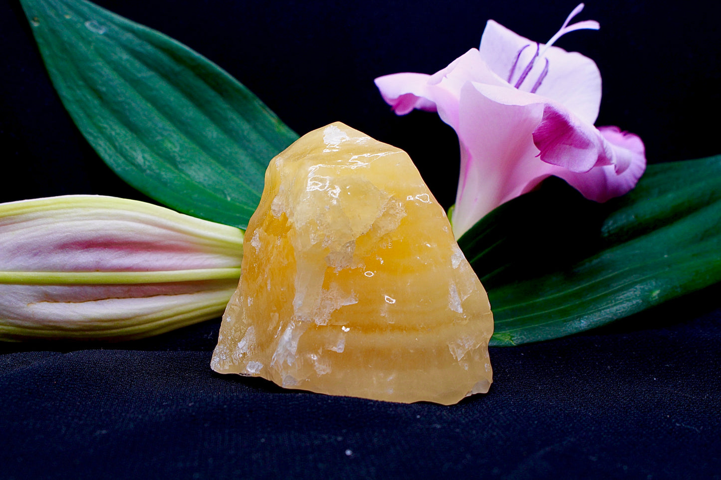 Orangen Calcit Freiform