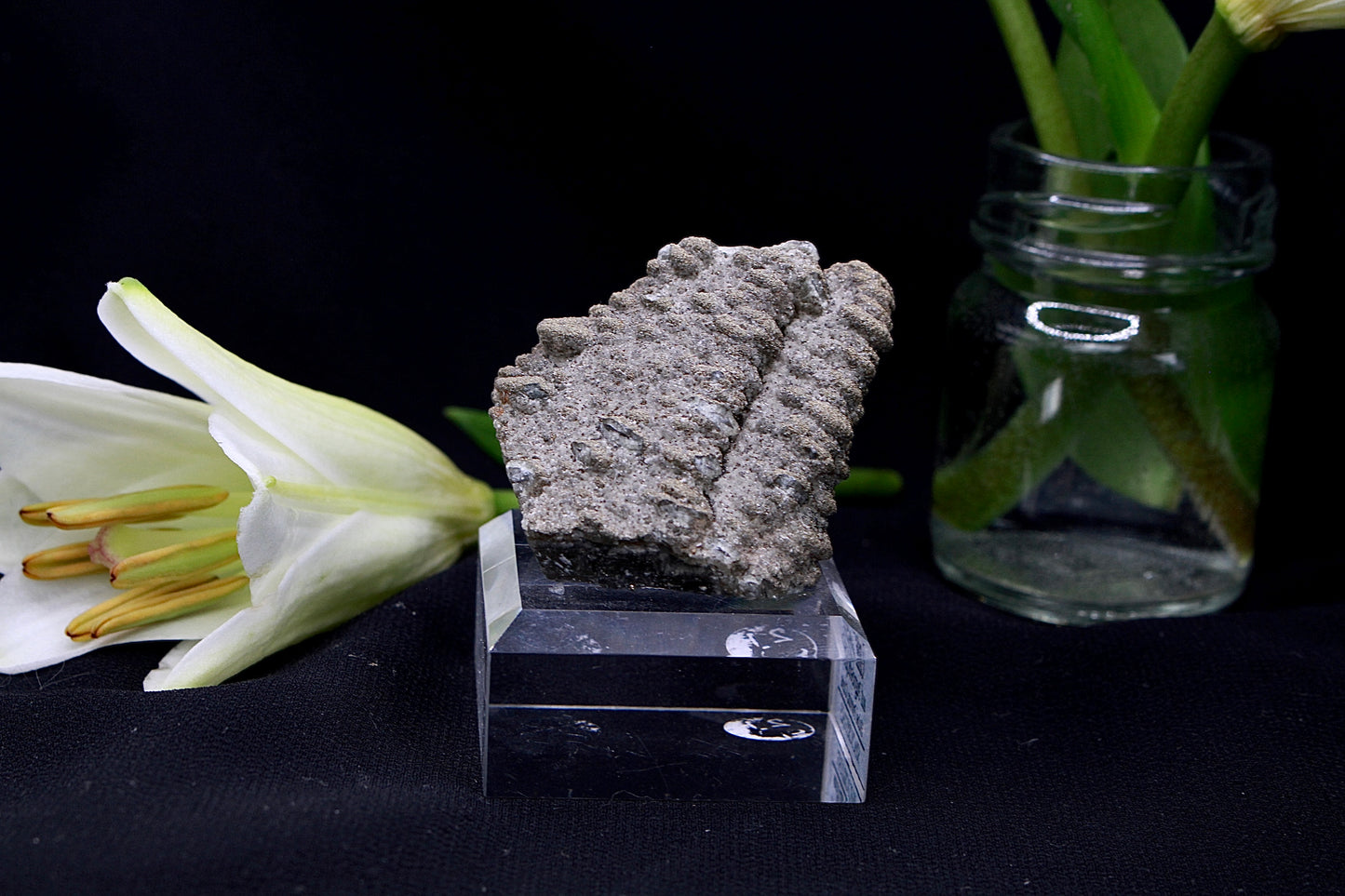 Chalkopyrit auf Pagodencalcit