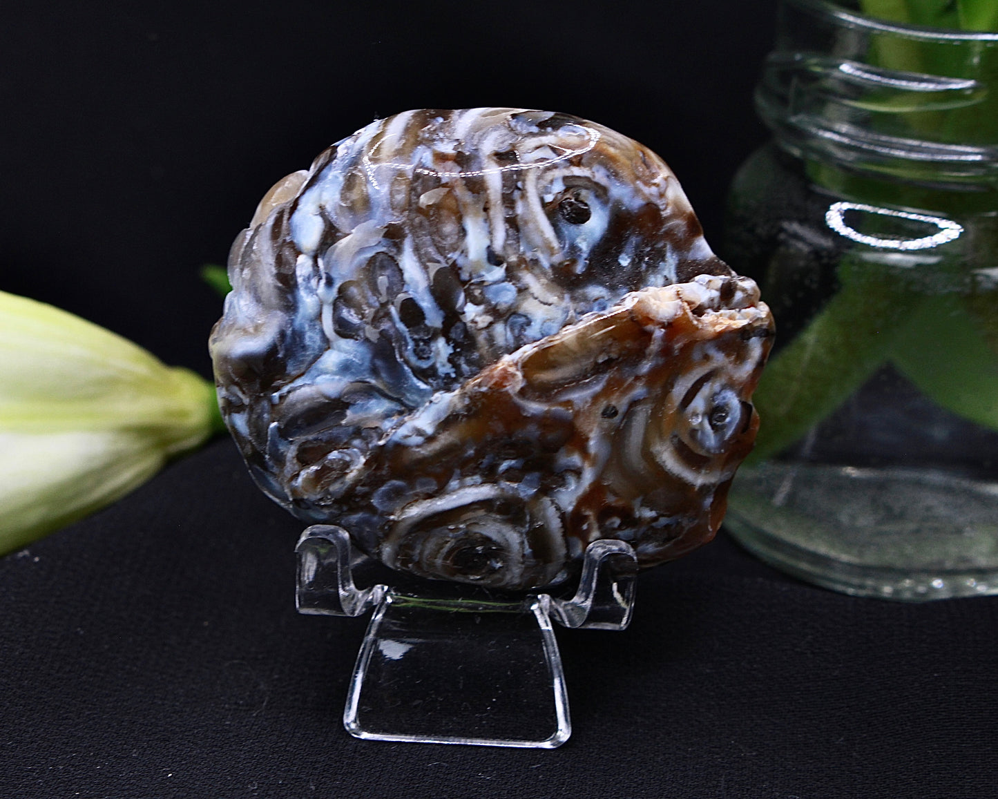 Wasserachat mit Wassereinschluss