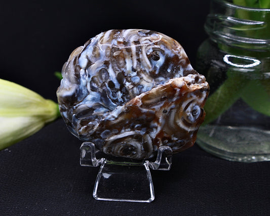 Wasserachat mit Wassereinschluss