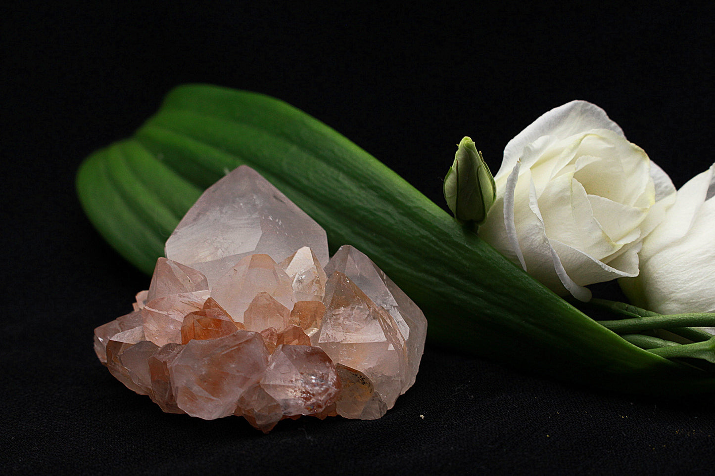 Quarz mit Hämatit und Mini Dendriten