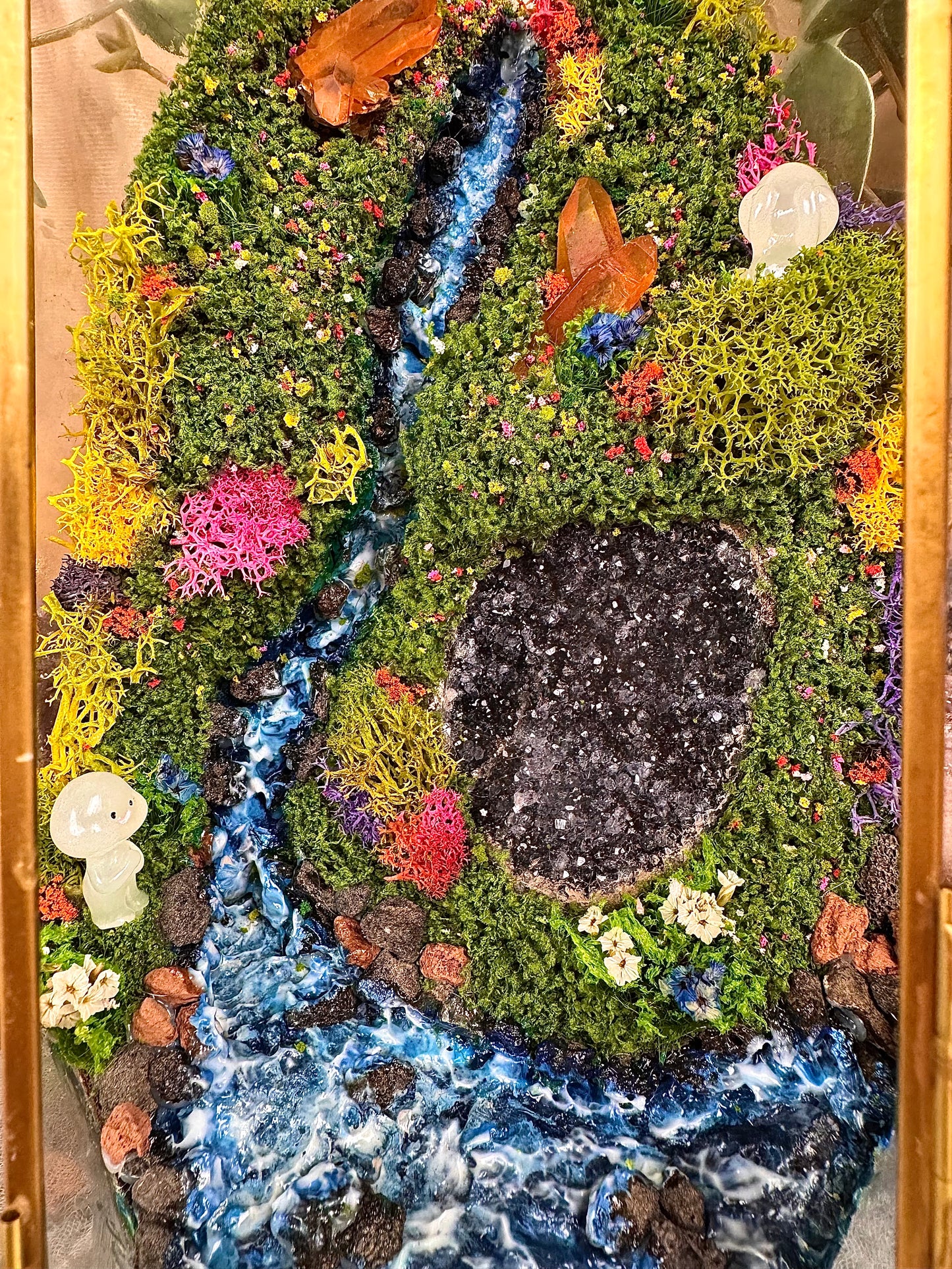 Kristallgarten im Glas