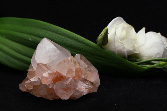 Quarz mit Hämatit und Mini Dendriten