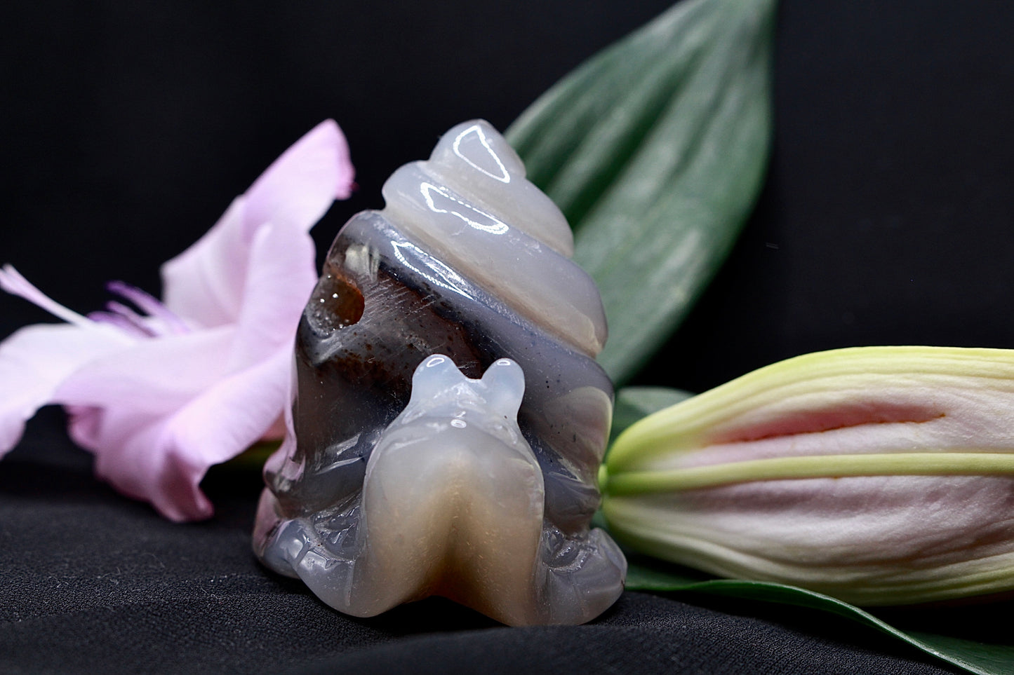 Achat Schnecke Carving