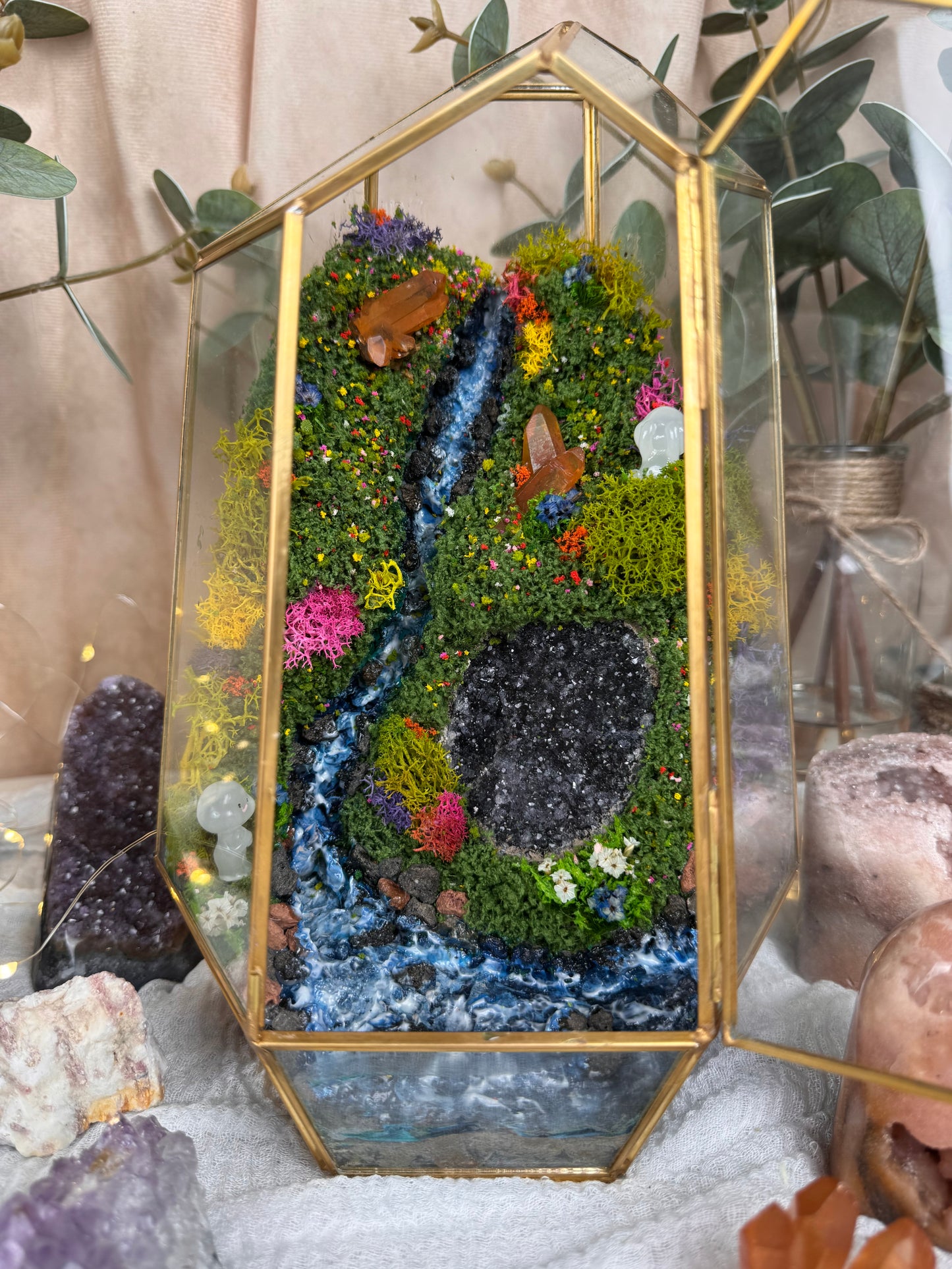 Kristallgarten im Glas